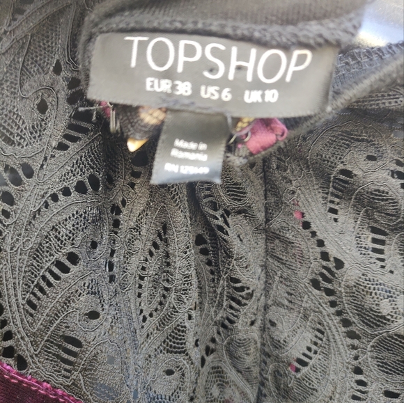 Gorgeous Gothic Holiday Velvet and Lace Dress - Picture 6 of 6